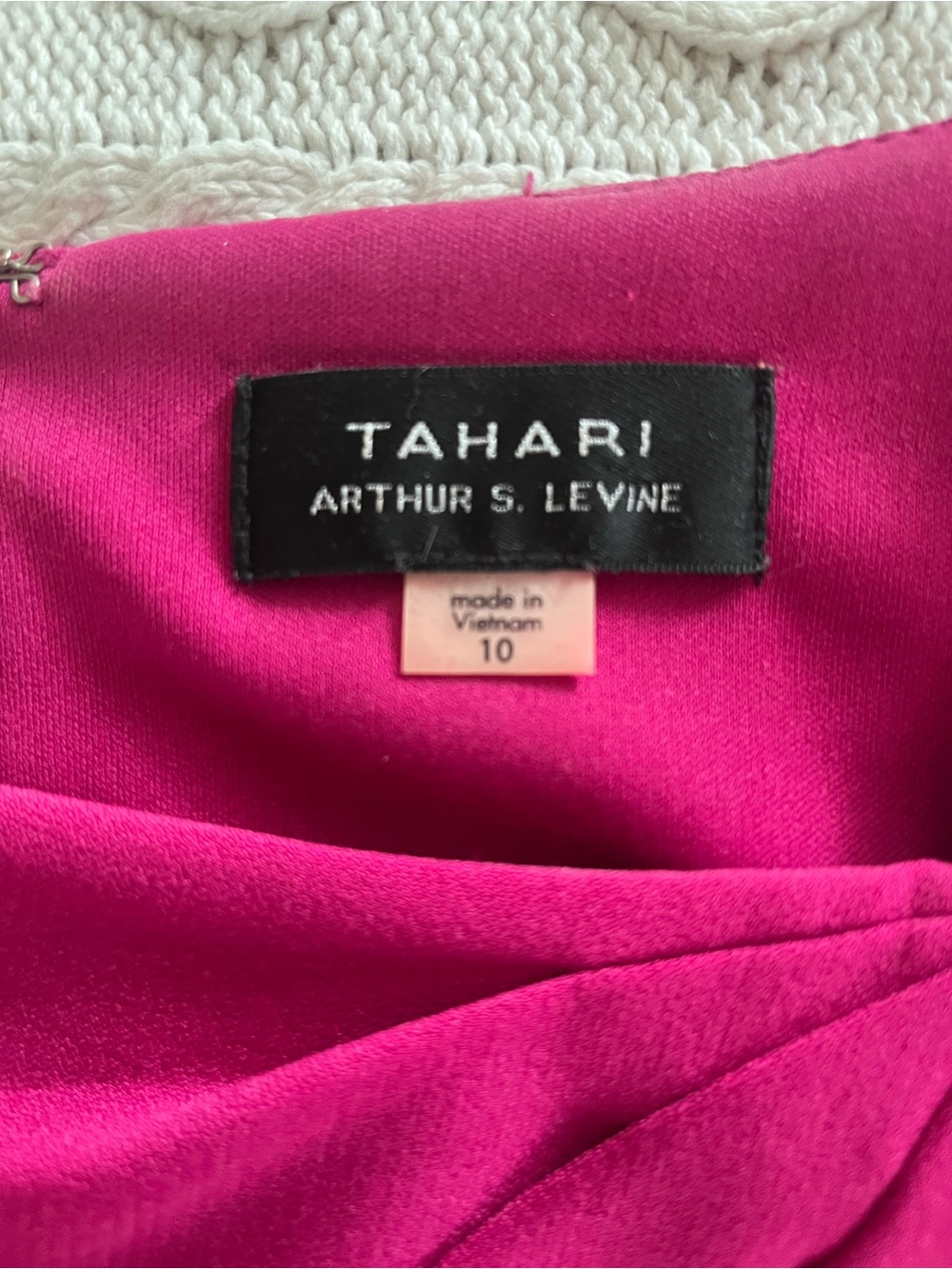 Tahari Fuchsia Dress Women's Sleeveless A-Line Dress Size 10 - Picture 2 of 15